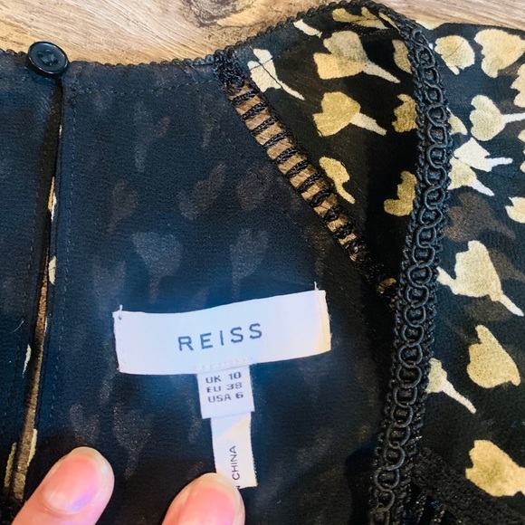 Reiss Reema disty printed blouse - Picture 5 of 10